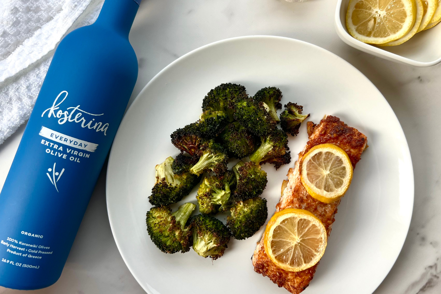 Sheet-Pan Salmon & Broccoli Bake