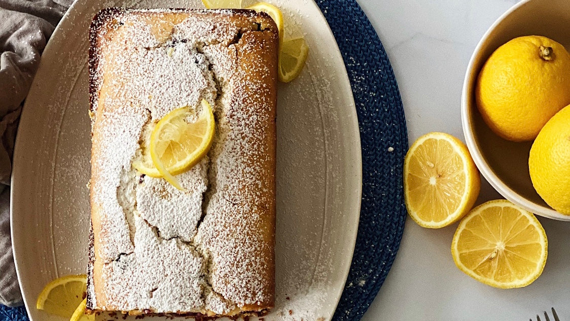 Lemon Blueberry Olive Oil Snacking Cake