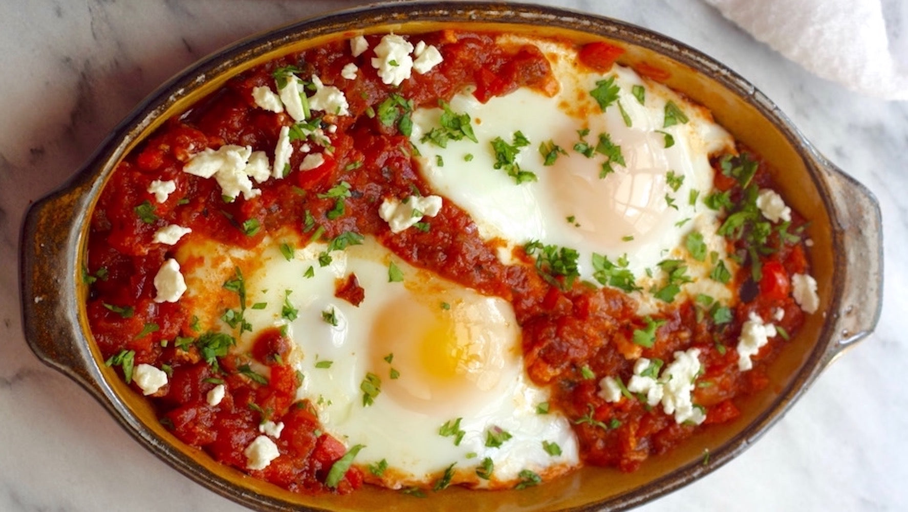 Baked Eggs in Savory Tomato Sauce