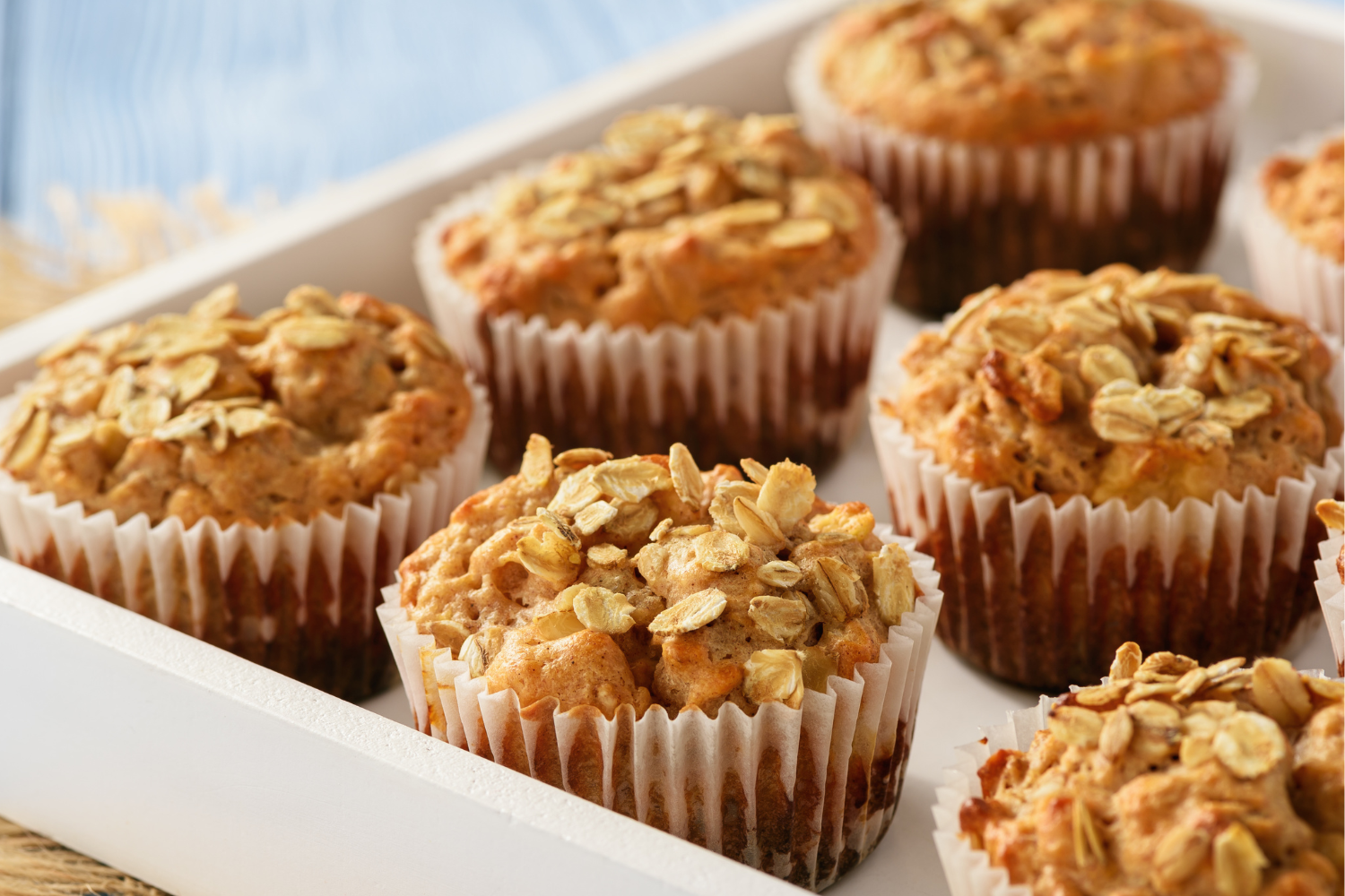Banana Oat & Blueberry Muffins
