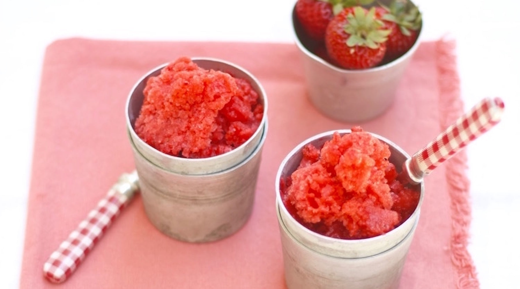 Fresh Strawberry Granita