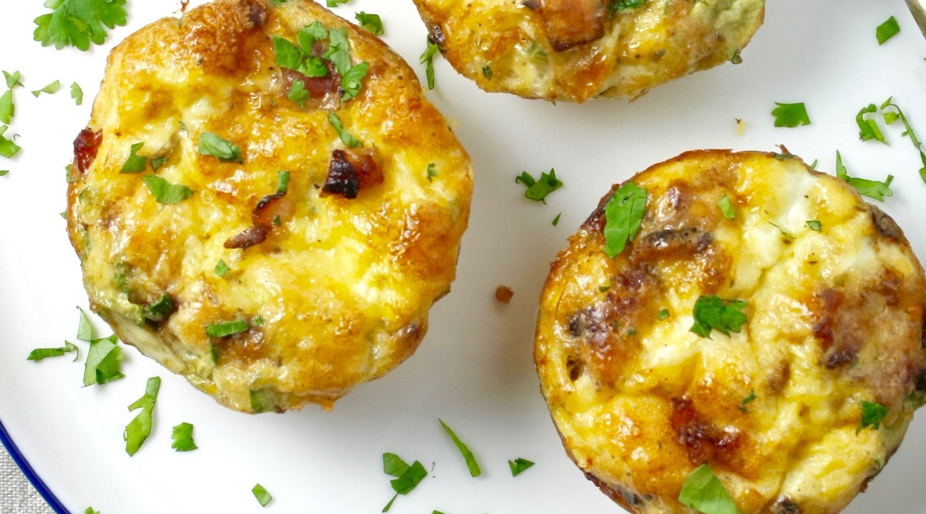 Mini Turkey Sausage, Zucchini & Cheese Frittatas