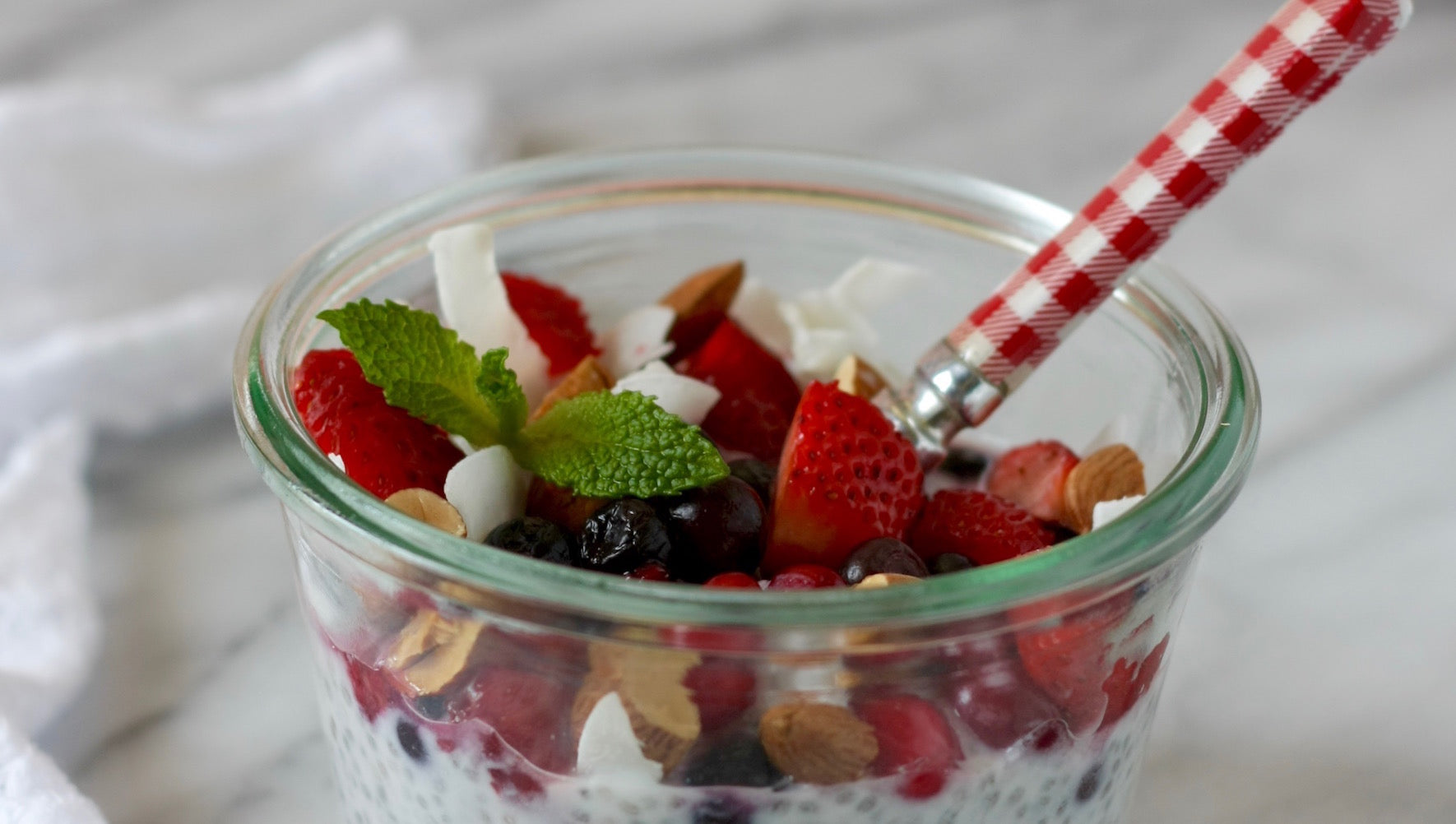 Kosterina's Overnight Raspberry Chia Pudding