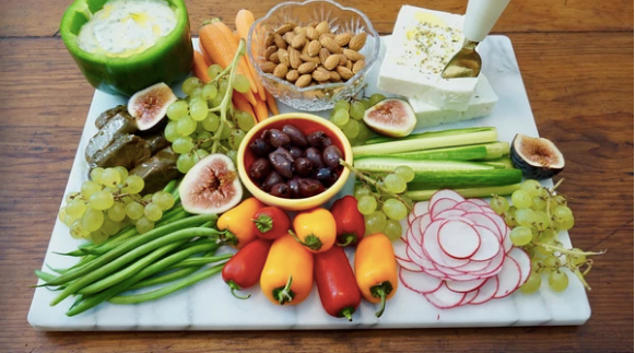 Crudité with Feta Dill Dip